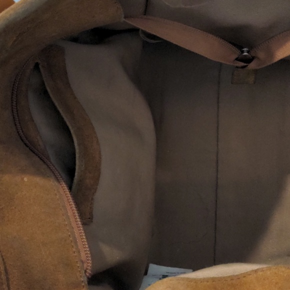 prune argentina brown suede purse With Dust Bag - Picture 7 of 16